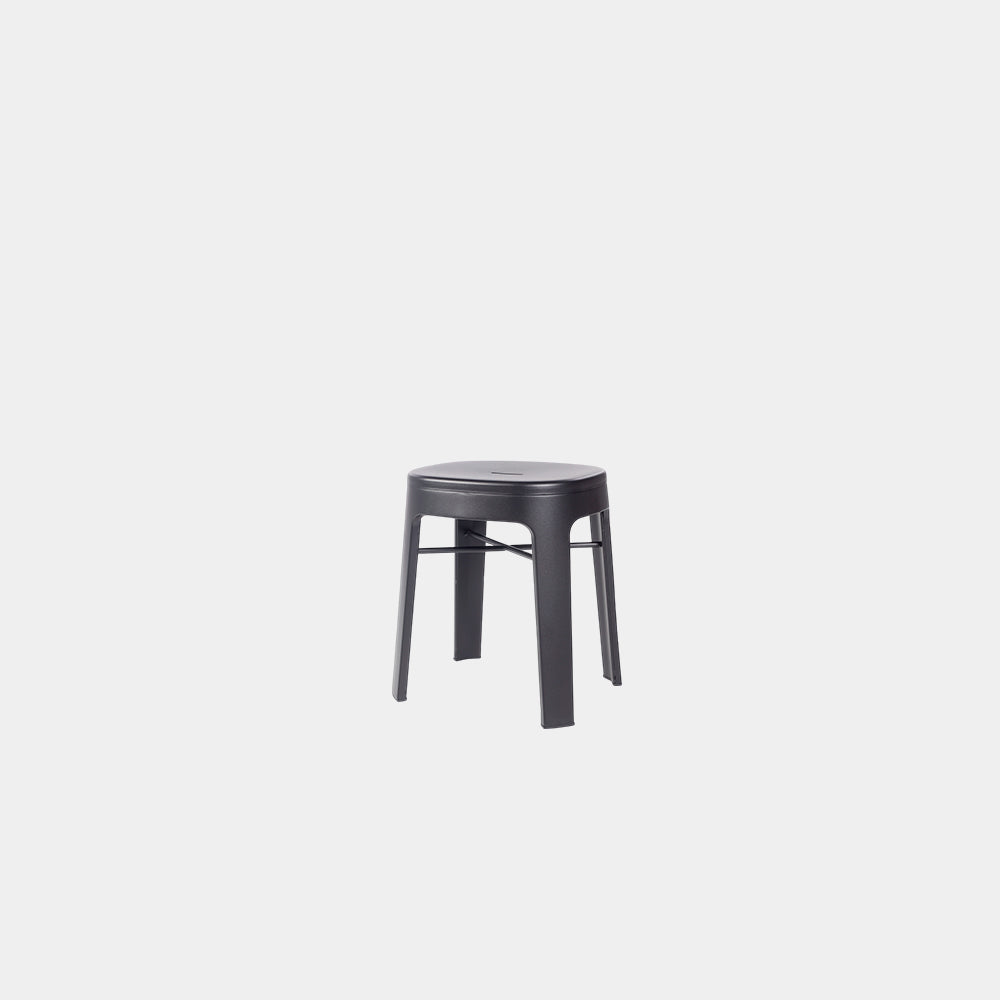 Ombra Low Stool Jet Black Backrest No Backrest