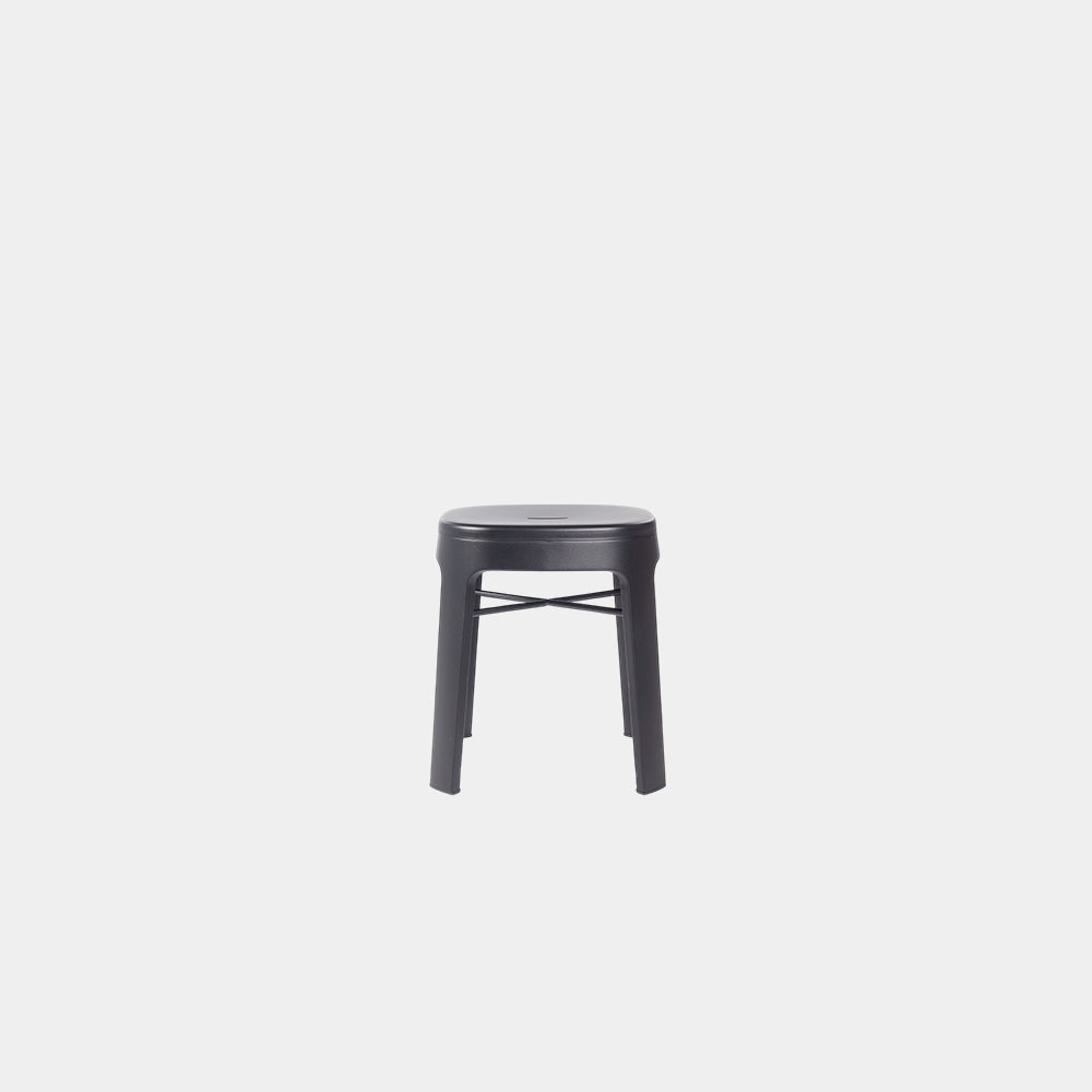 Ombra Low Stool Jet Black Backrest No Backrest