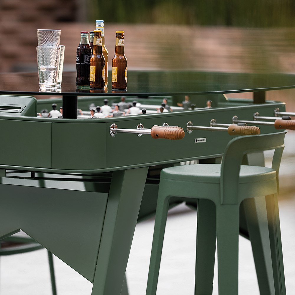RS Barcelona RS2 Dining luxury table football table for outdoor terrace.