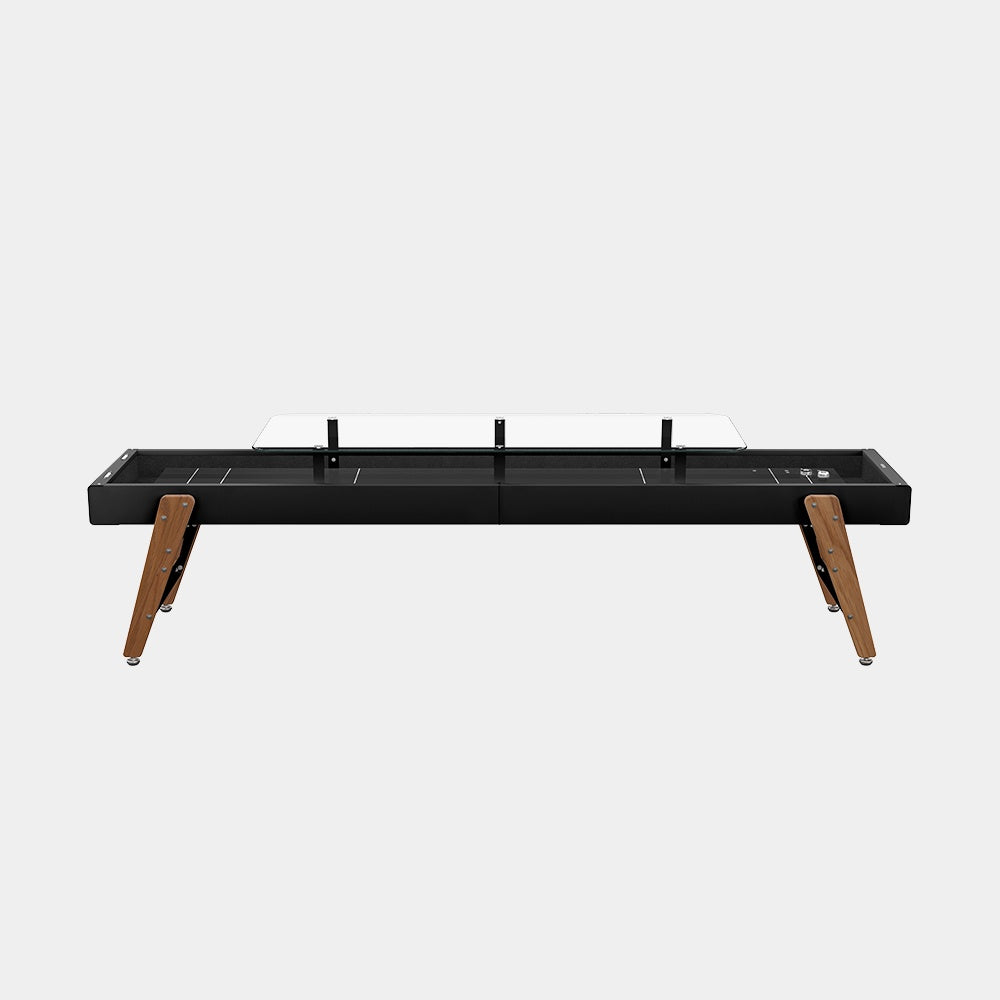 Track Dining Shuffleboard Table Jet Black