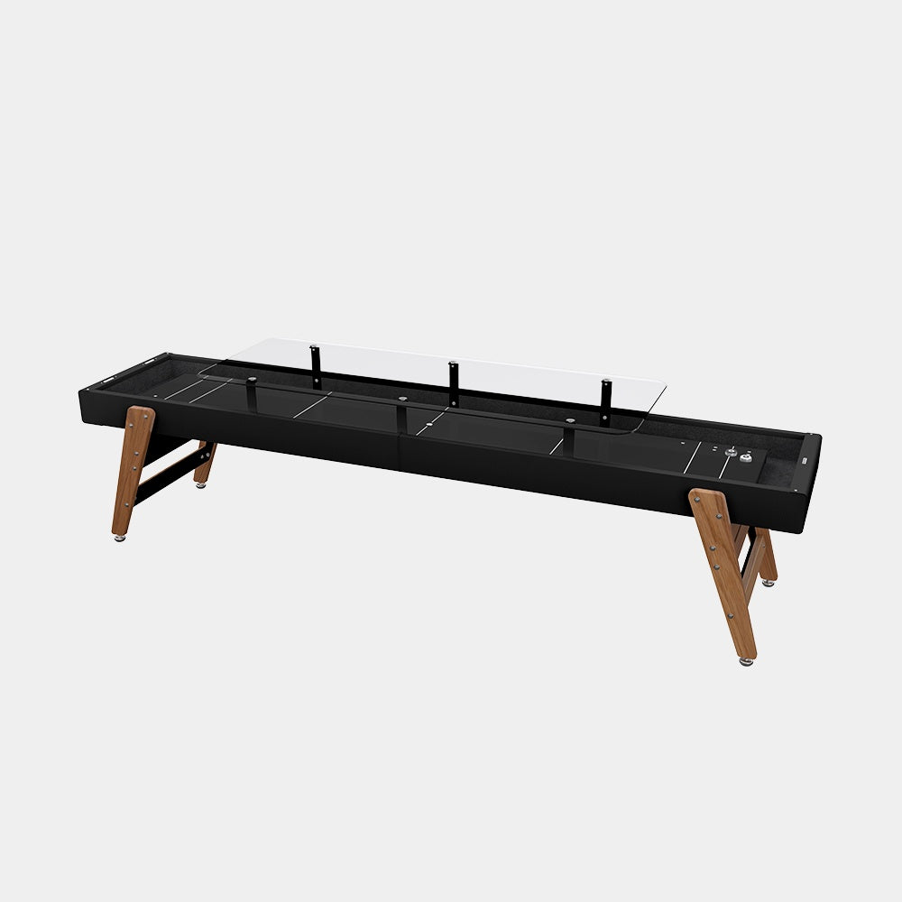 Track Dining Shuffleboard Table Jet Black