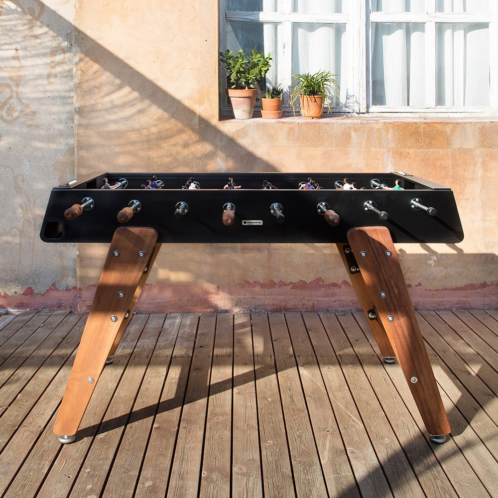 RS Barcelona RS3 Wood luxury table football for outdoor use.