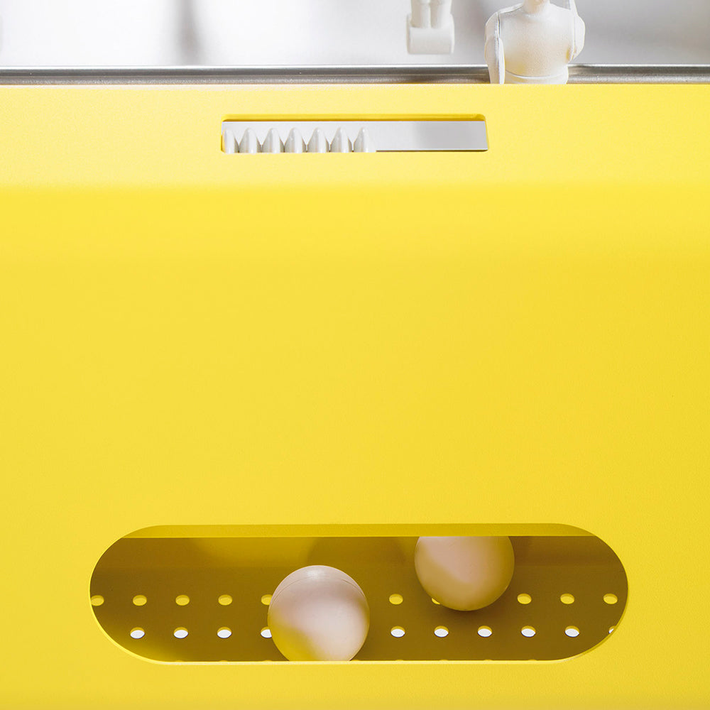 RS Barcelona yellow steel football table.