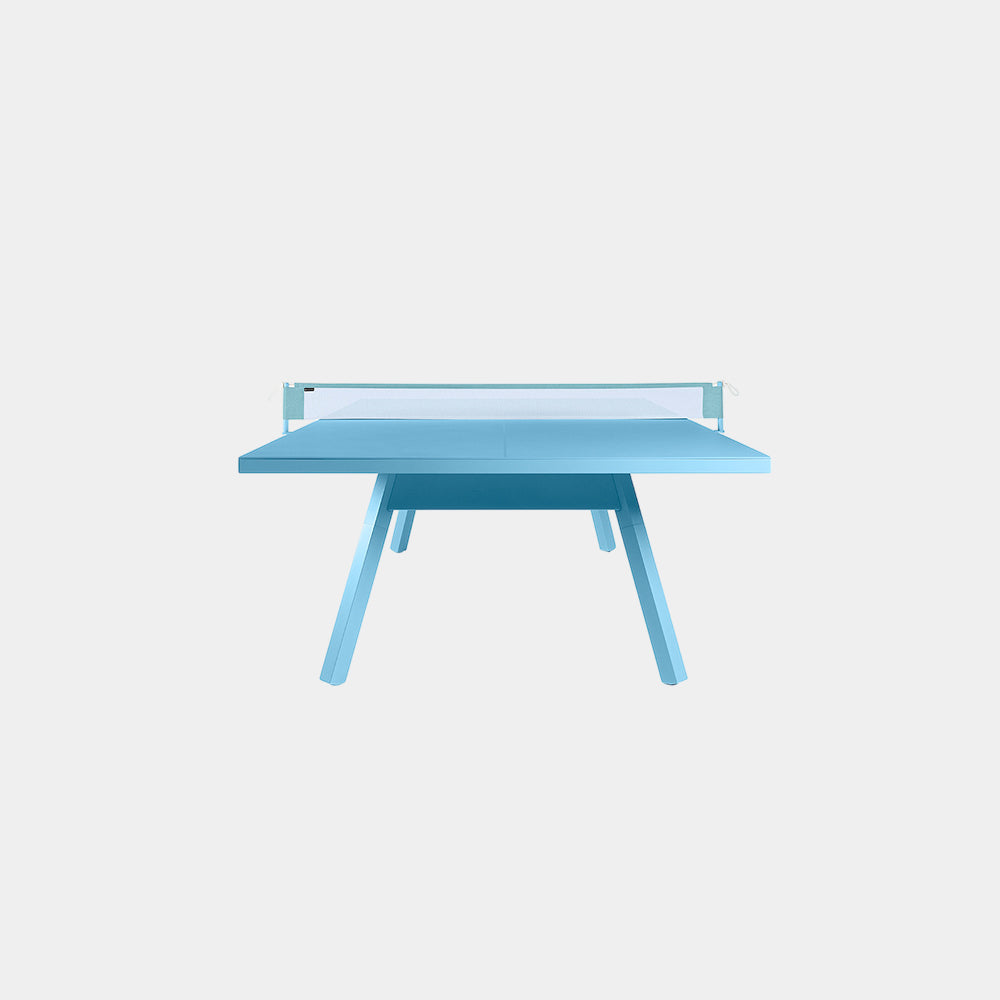 You and Me Monochrome Ping Pong Table Cool Blue