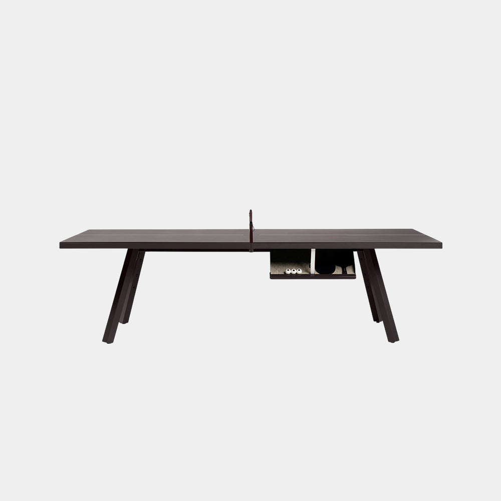 You and Me Monochrome Ping Pong Table Grey Brown
