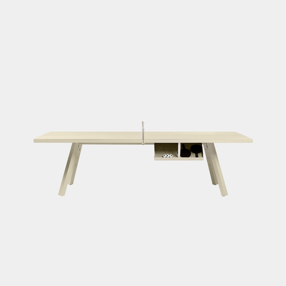 You and Me Monochrome Ping Pong Table Silk Grey