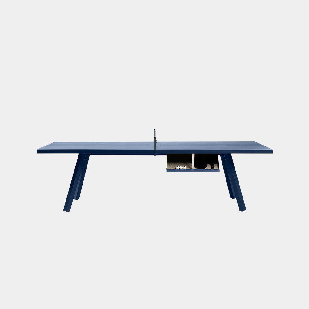 You and Me Monochrome Ping Pong Table Steel Blue