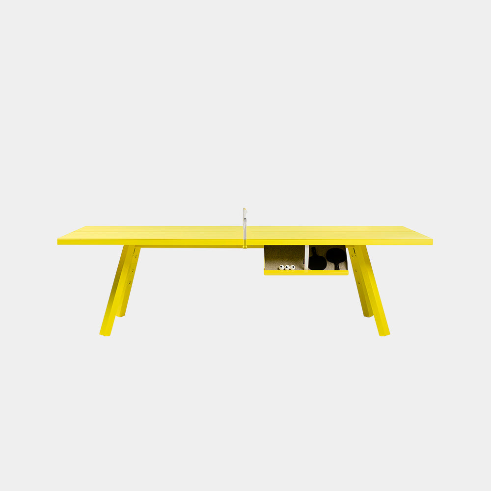 You and Me Monochrome Ping Pong Table Sulfur Yellow