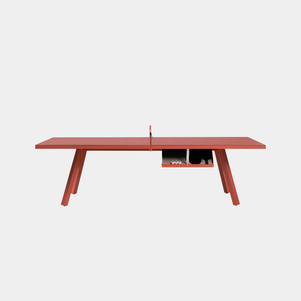 You and Me Monochrome Ping Pong Table Terracotta