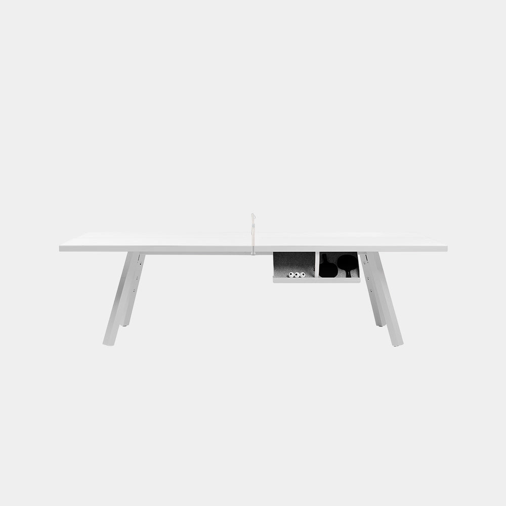 You and Me Monochrome Ping Pong Table Traffic White