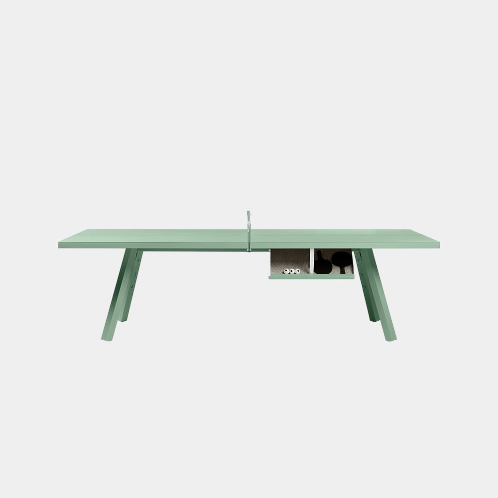 You and Me Monochrome Ping Pong Table Warm Sage