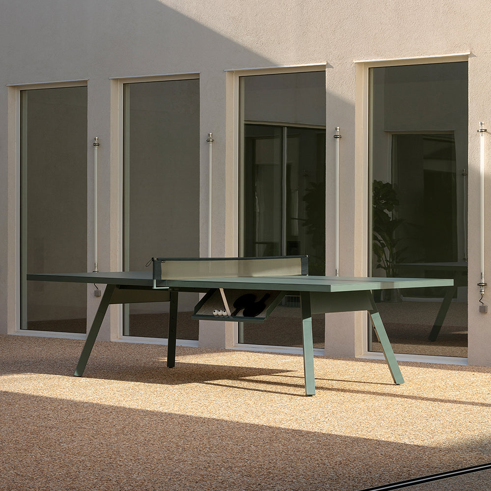 Mesa de ping pong de exterior de diseño RS Barcelona.