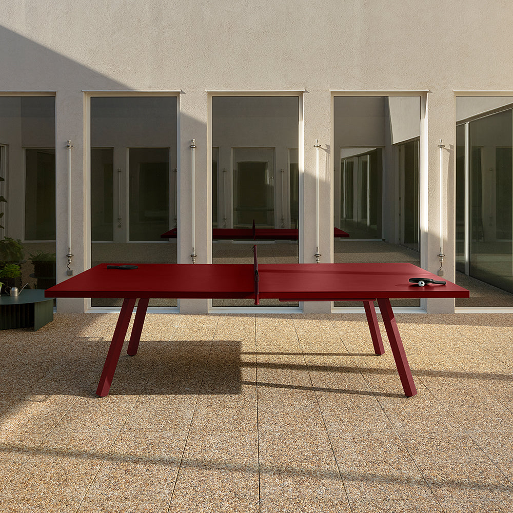 Mesa de ping pong de lujo para terraza.