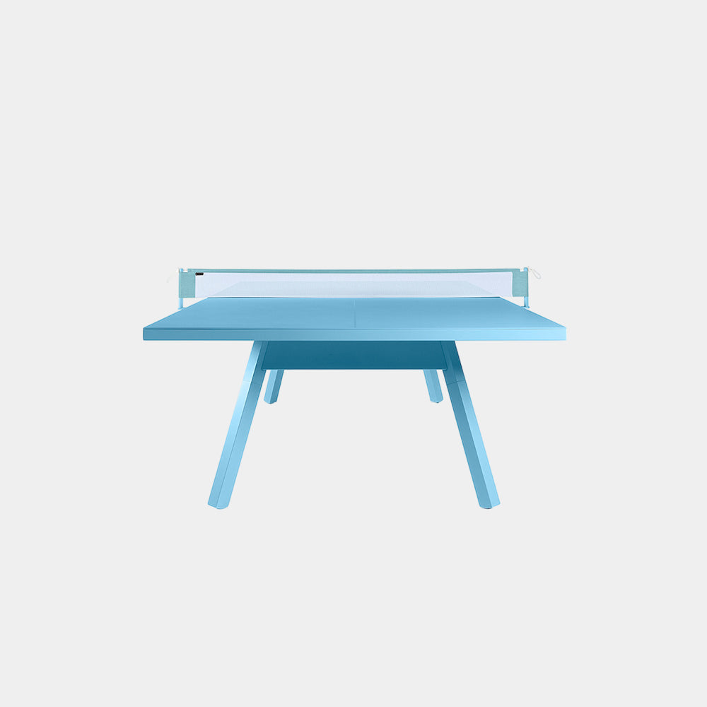 You and Me Monochrome Ping Pong Table Cool Blue