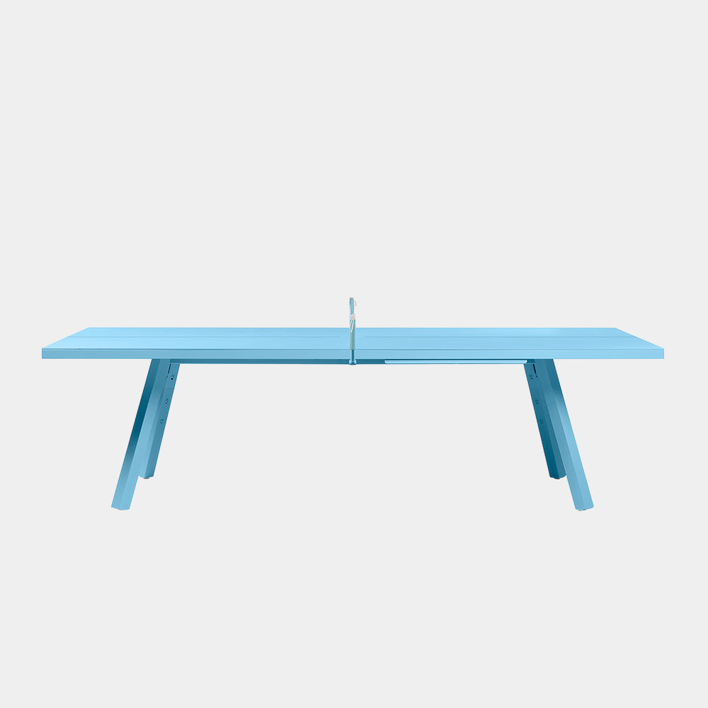 You and Me Monochrome Ping Pong Table Cool Blue