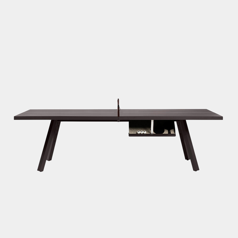 You and Me Monochrome Ping Pong Table Grey Brown