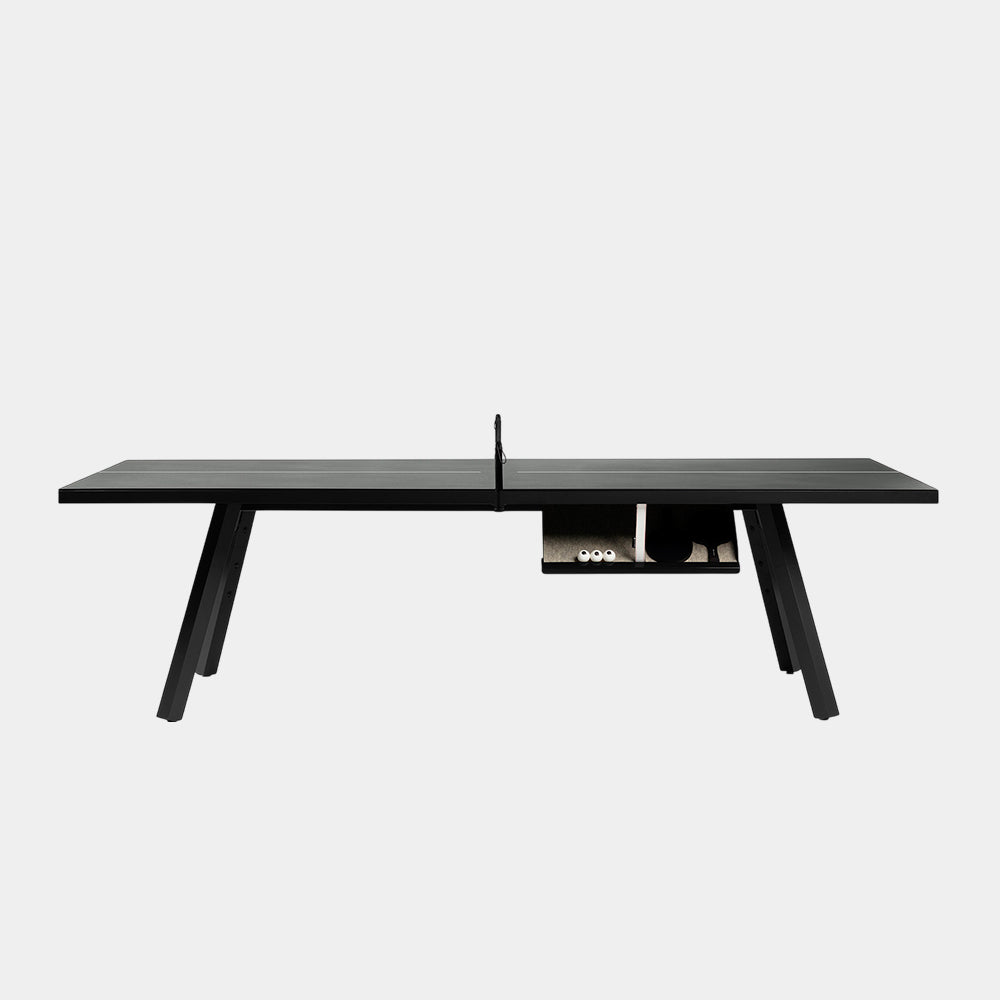 You and Me Monochrome Ping Pong Table Jet Black