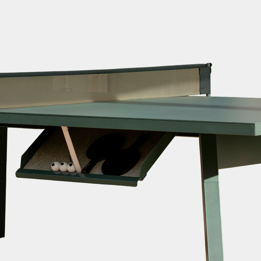 You and Me Monochrome Ping Pong Table Standard QS Nordic Green