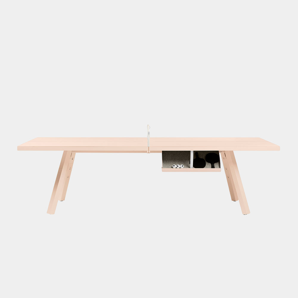 You and Me Monochrome Ping Pong Table Peach Rose