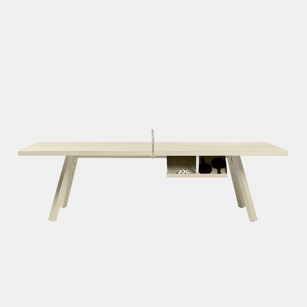 You and Me Monochrome Ping Pong Table Silk Grey