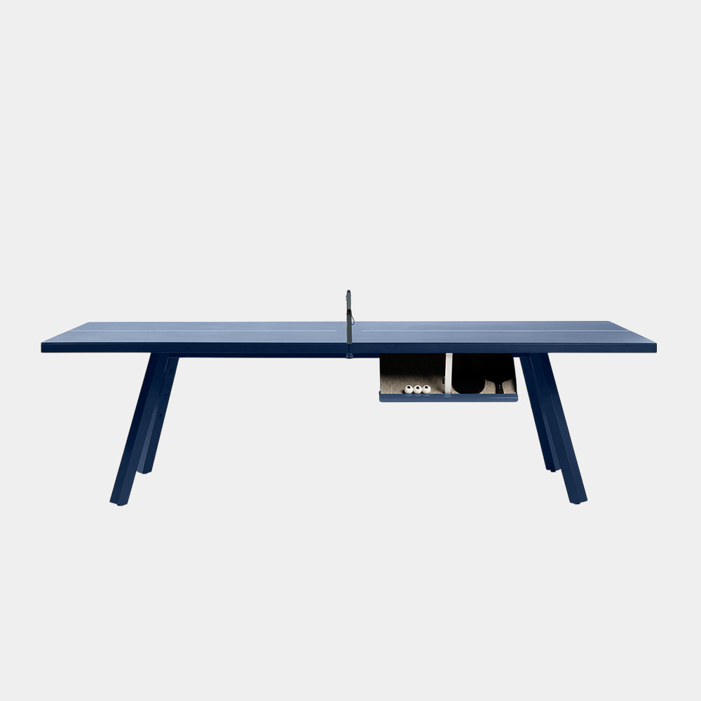 You and Me Monochrome Ping Pong Table Steel Blue