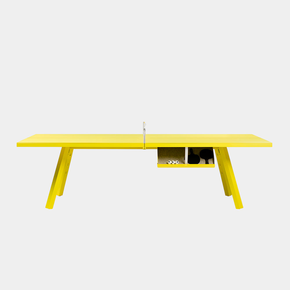 You and Me Monochrome Ping Pong Table Sulfur Yellow