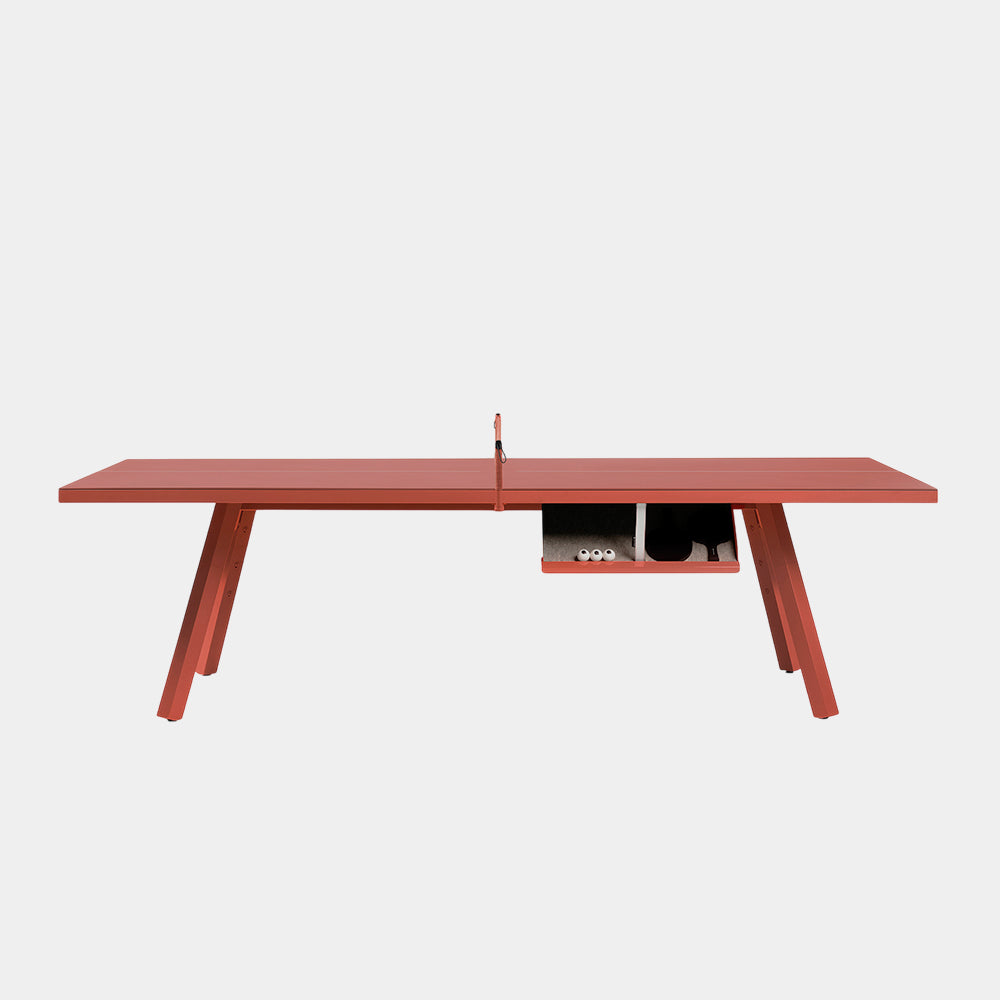 You and Me Monochrome Ping Pong Table Terracotta