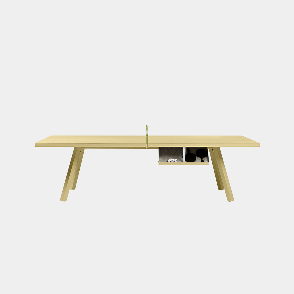 You and Me Monochrome Ping Pong Table Green Beige