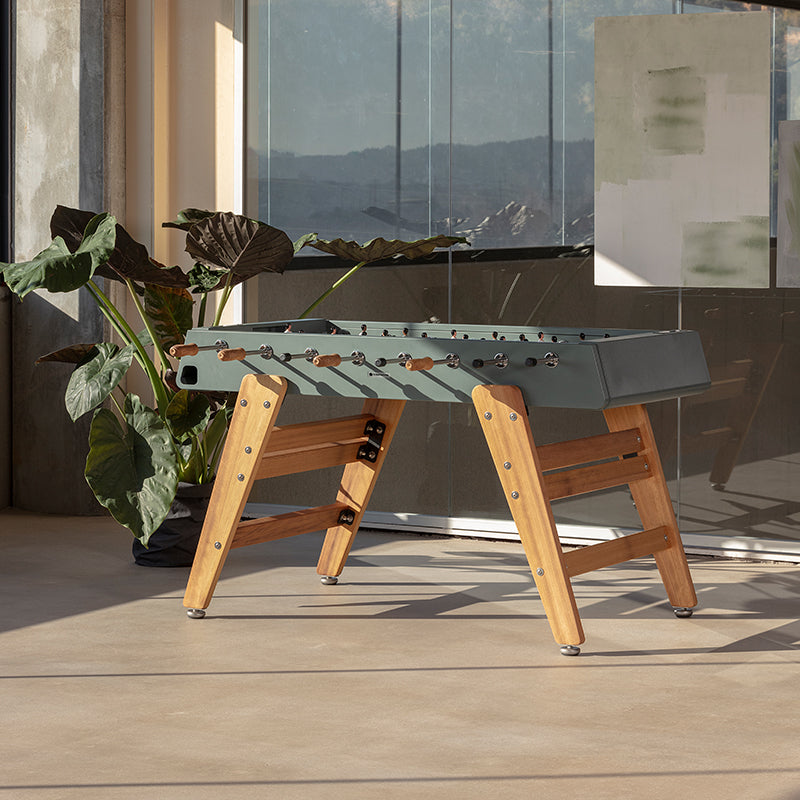 RS Barcelona RS3 Wood high quality steel table football table with wooden details for indoor and outdoor use.