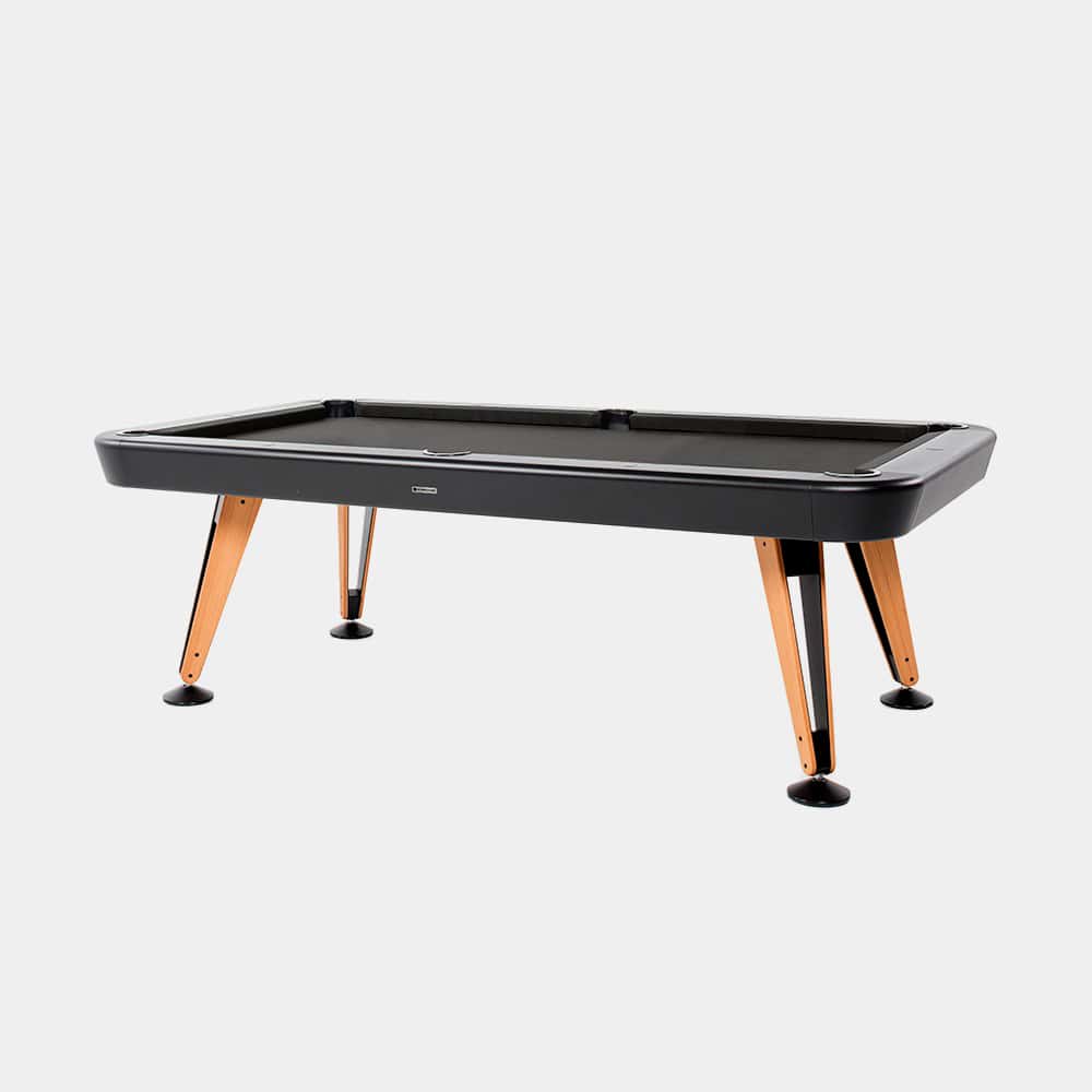 Diagonal Outdoor Pool table Jet Black