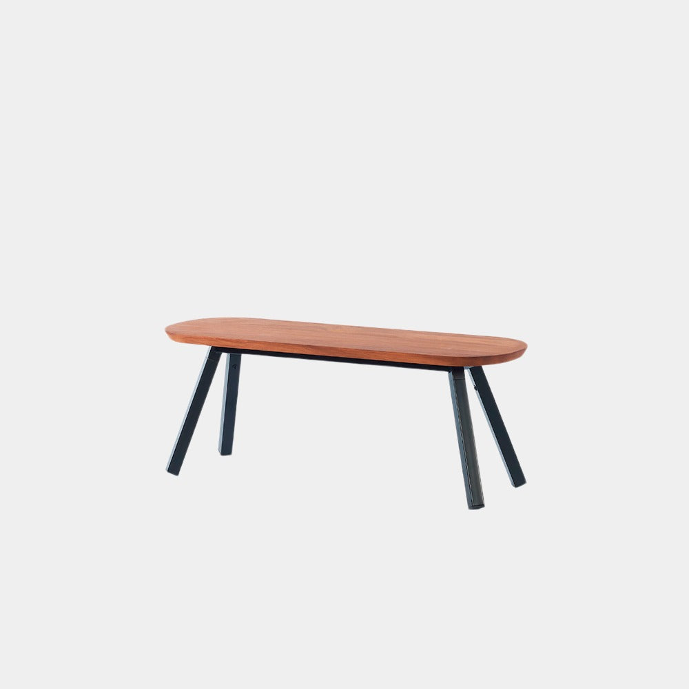 You and Me Bench Iroko Black Length 120 cm