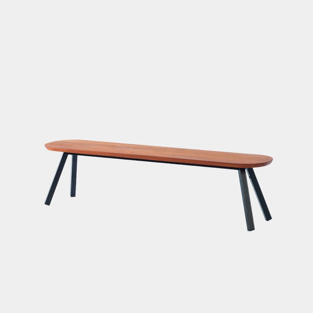 You and Me Bench Iroko Black Length 220cm