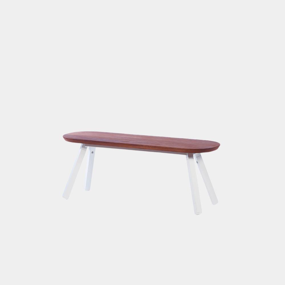 You and Me Bench Iroko White Length 120 cm