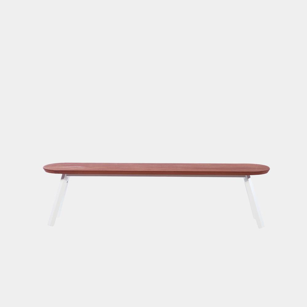 You and Me Bench Iroko White Length 180 cm