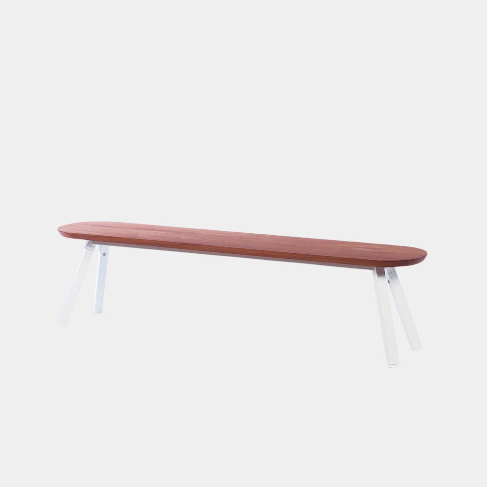 You and Me Bench Iroko White Length 120 cm