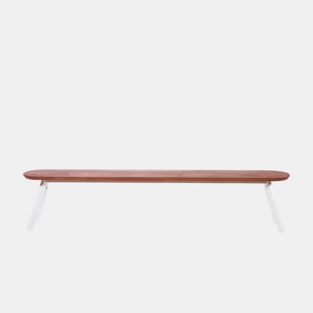 You and Me Bench Iroko White Length 220 cm
