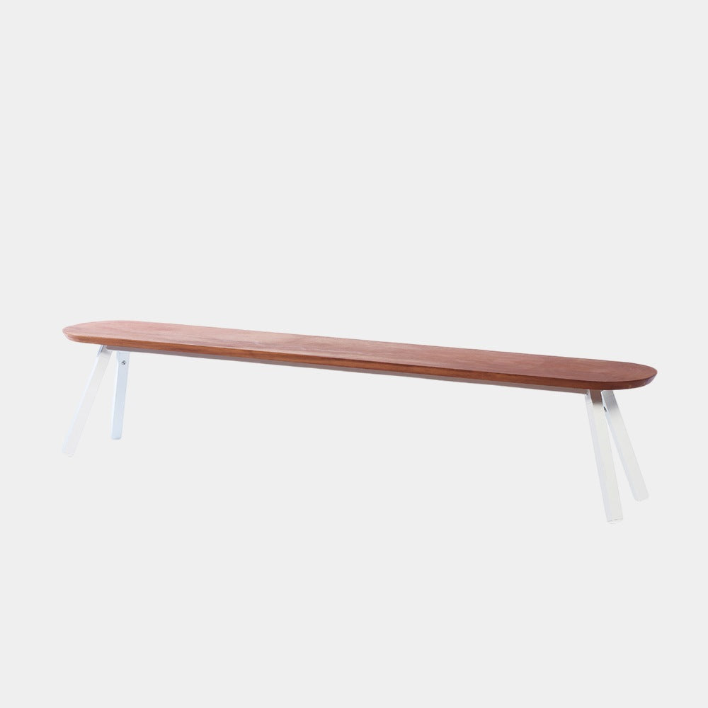 You and Me Bench Iroko White Length 120 cm