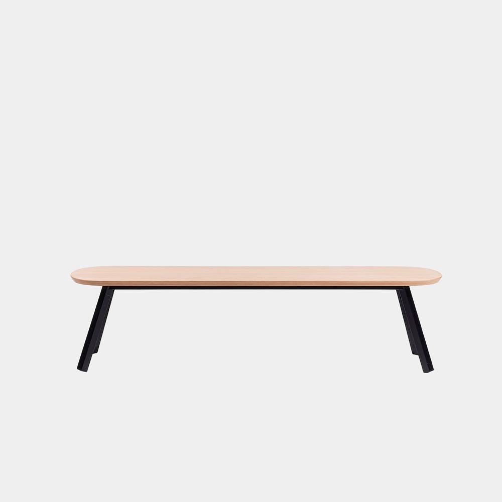 You and Me Bench Oak Black Length 120 cm