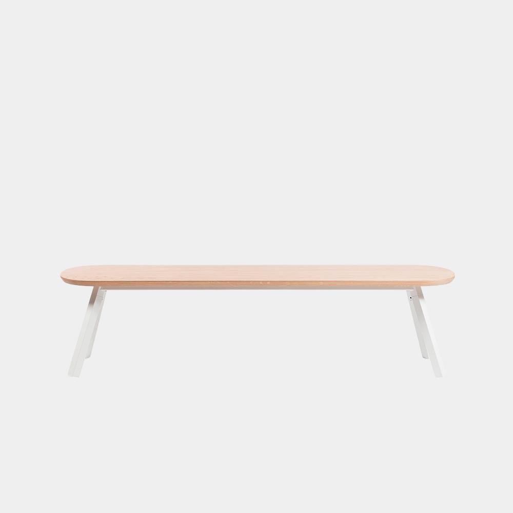 You and Me Bench Oak White Length 180 cm