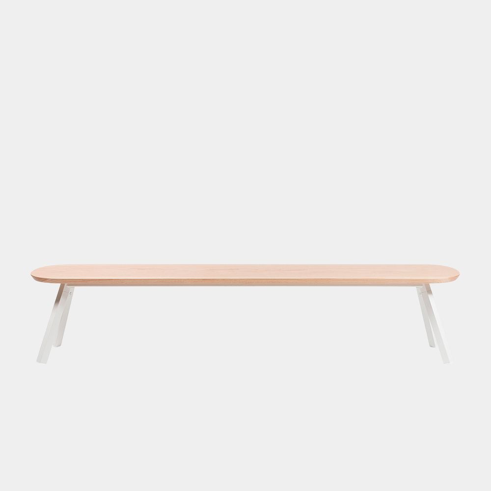 You and Me Bench Oak White Length 220 cm