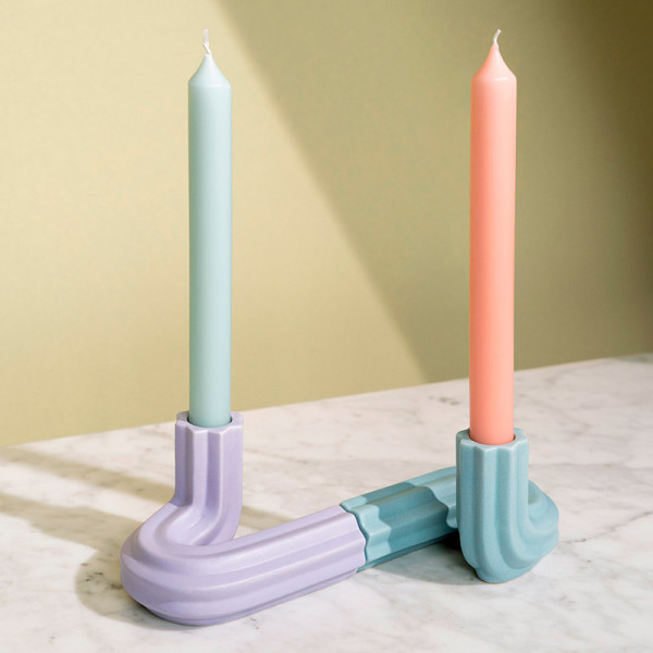 Shop Candle Holder Templo - Lilac