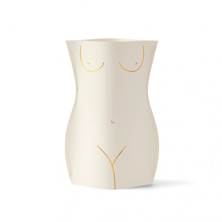 Paper Vase Venus Ivory