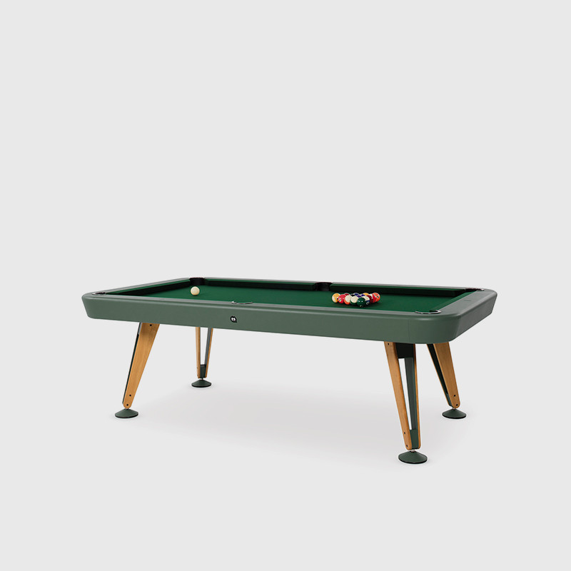 Diagonal American pool table