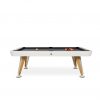 Diagonal design pool table in white from RS Barcelona