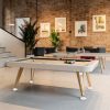 Diagonal design pool table in white from RS Barcelona
