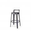 Ombra stool bar in black finish from RS Barcelona