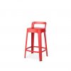 Ombra stool counter in red finish from RS Barcelona