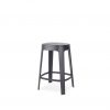 Ombra stool counter in black finish from RS Barcelona