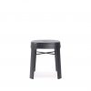 Ombra stool low in black finish from RS Barcelona