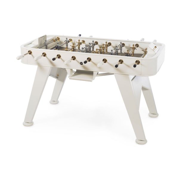 RS#2 Gold football table design in white colour from RS Barcelona